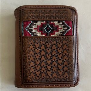 ARIAT Trifold Leather Wallet